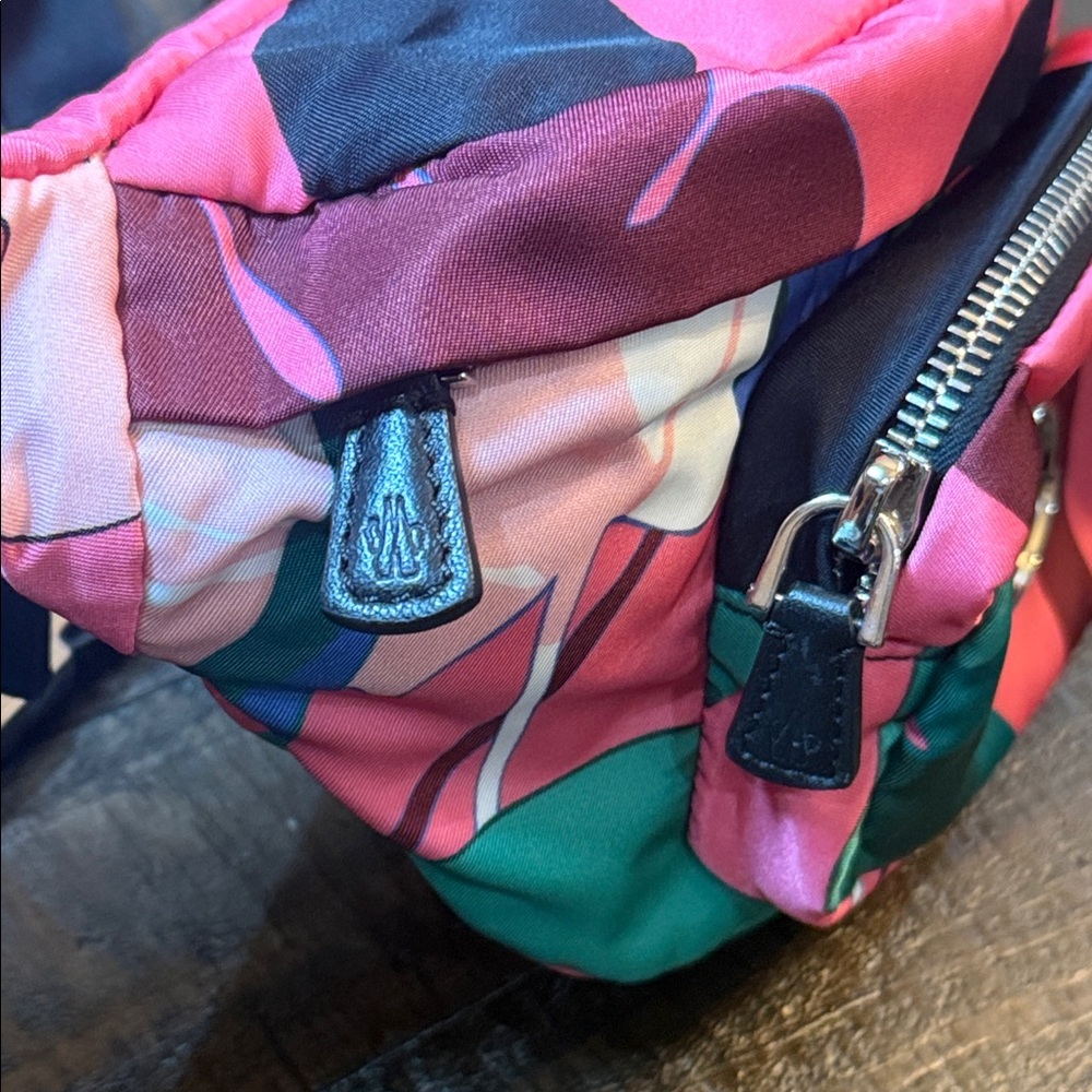 Moncler Felicie Borsa Tropical Print Belt Bag‎ Crossbody Fanny Pack Authentic - Picture 6 of 16